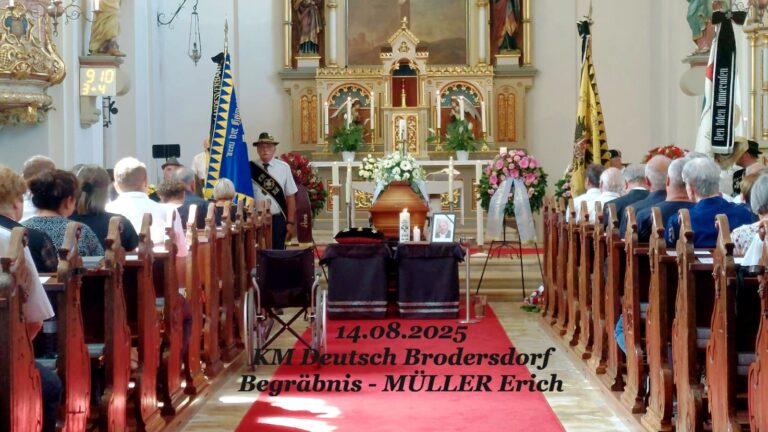 2025 – Begräbnis Müller Erich – KM Deutsch Brodersdorf