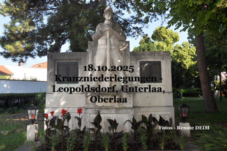 2025 Kranzniederlegungen – Leopoldsdorf, Unterlaa und Oberlaa