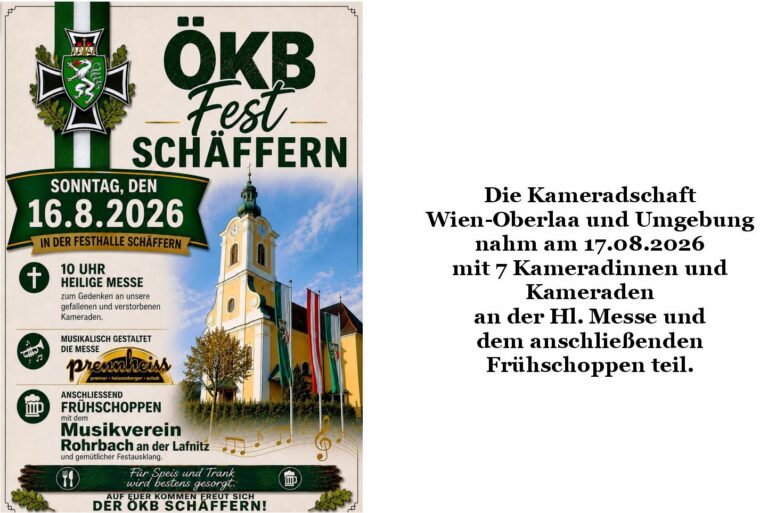 16.08.2026 KM Schäffern – Frühschoppen