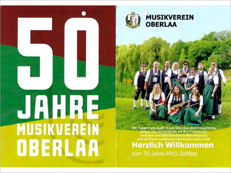 20.09.2026 MV Oberlaa – 50 Jahrfeier